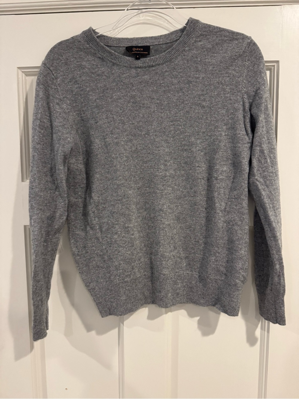 Quince Women’s Heather Gray Crewneck Sweater